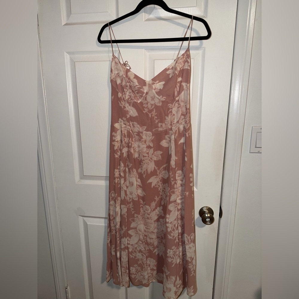 Reformation Blush Floral Maxi Dress